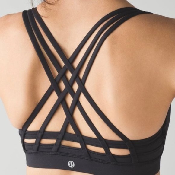 lululemon athletica Other - Lululemon Energy Bra Peek Black I Size 6